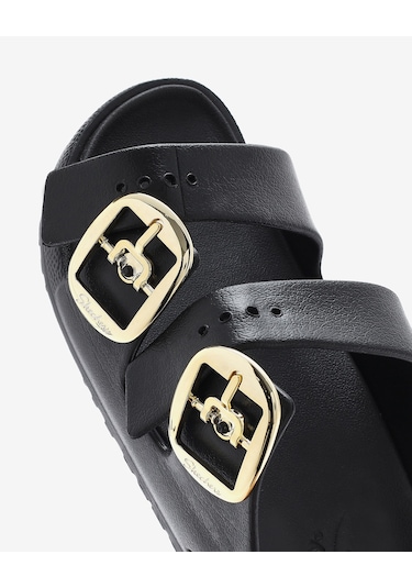 Skechers Arch Fıt Calı Breeze 2.0 - Gold Star Kadın Siyah Terlik 111592 Blk Siyah