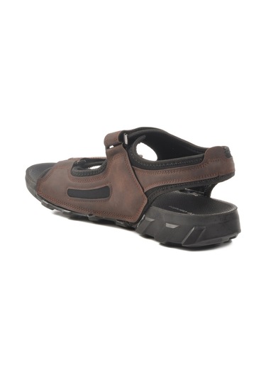 Kahve Cırtlı Erkek Spor Sandalet Pc-7242 M Kahve