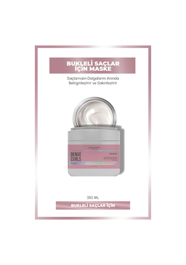 Lewel Mood Premium Dense Curls Bukleli Saçlar İçin Bakım Maskesi 350 ML