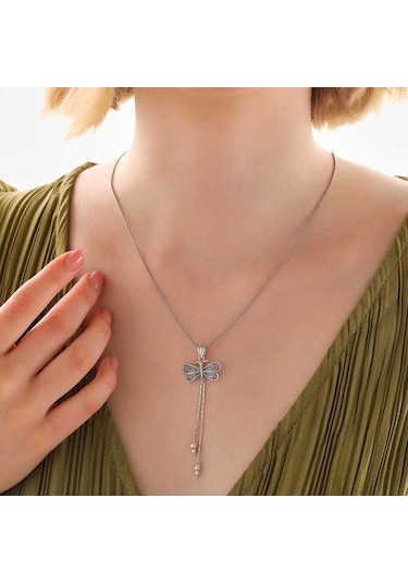 Gümüş Telkari Yusufçuk Kadın Kolye Altın