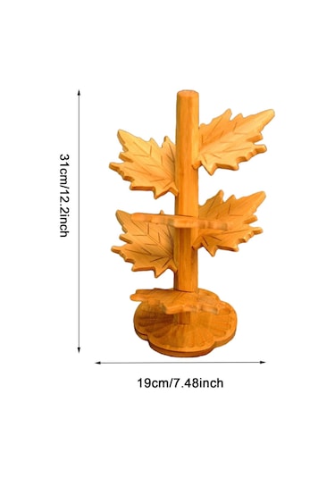 Suntek 6 Parça Güz Yaprakları Bardak Restoran Buzdolabı Yemek Ağaç Şeklinde S Diğer