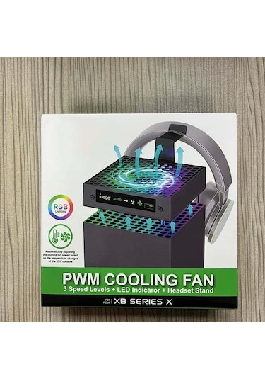 Jeehugo Xbox Series X İçin Rgb Isıtma Sistemi: 3 Seviye Hız Ayarlı Soğutucu Fan, Kulaklık Tutucusu Ve Usb Portu Diğer
