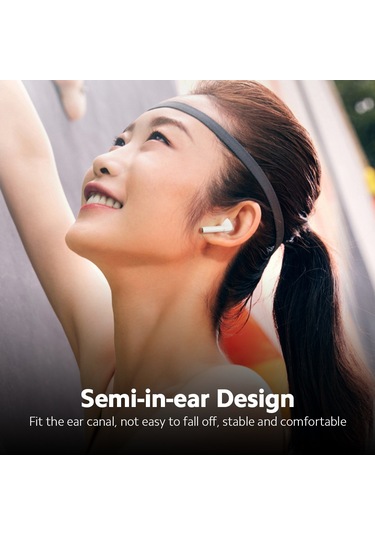 Kosona Aigo T20 Beyaz Bluetooth 5.0 Kulak İçi Kulaklıklar - Spor Ve Oyun İçin Akıllı Dokunmatik, Hızlı Eşleşme, 5 Saat Müzik Süresi