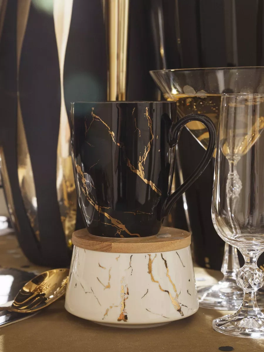 Lefard Çay Ve Kahve İçin Porselen Kupa 330 Ml 141420620 Siyah