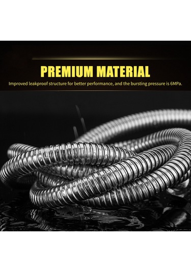 Lemestar 3m Çelik Paslanmaz, Bakır Çekirdek Ve Kapaklı Duş Hortumu - Patlama Dayanıklı, Yüksek Sıcaklığa Dayanıklı, Kıvrılma Engellli, G1/2 Standart Bağlantı Diğer