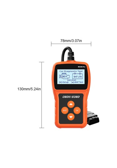 Tenfowee Ms309pro Araç Tanı Aracı: Oku/sil Kod, Akü Testi, Gerçek Zamanlı Veri, Çoklu Dil Ve Ölçüm Ayarları