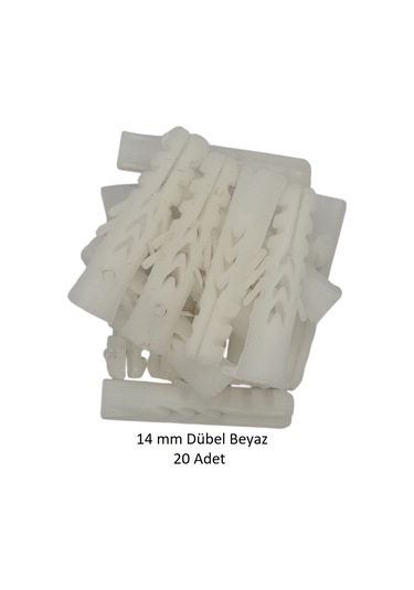 Dübel, 14 Mm Beyaz Dübel, 20 Adet