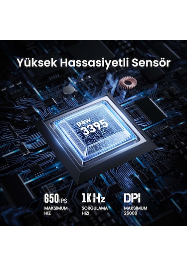 Gravastar Mercury V75 Lite Hall Effect, Rapid Trigger 8.000 Hz Kablolu Manyetik Klavye + M2 26.000 D Optik