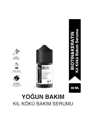 Naturaline Biotin & Keratin Kıl Kökü Saç Bakım Serumu 30 ML