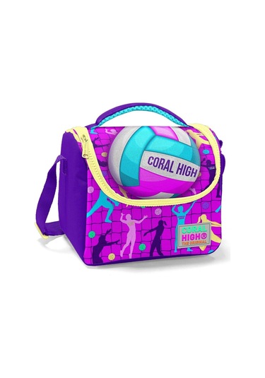 Coral High Pembe Mor Voleybol Isı Yalıtımlı Beslenme Çantası - Kız Çocuk
