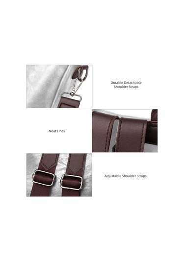 Skycity Moda Kadın Sırt Çantası - Çok Cepli, Hırsızlığa Karşı, Su Geçirmez, Pu Malzeme, Gri Renk, Seyahat Ve Günlük Kullanım İçin Çok Renkli