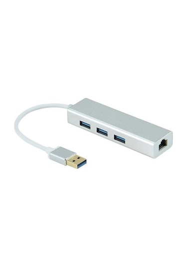 Apple Uyumlu MacBook Gigabit Ethernet Adaptör Usb 3.0 Hub Çoğaltıcı