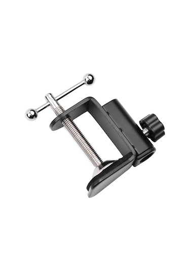 Gajeena Mikrofon Kolu Tutucu Metal Tabanca - 5cm Derinliğe Uygun Masa Tasma, Kaydırılabilir, Aynalama Ve Çizilme Engeli, Yaylı Kollü Mikrofonlar İçin