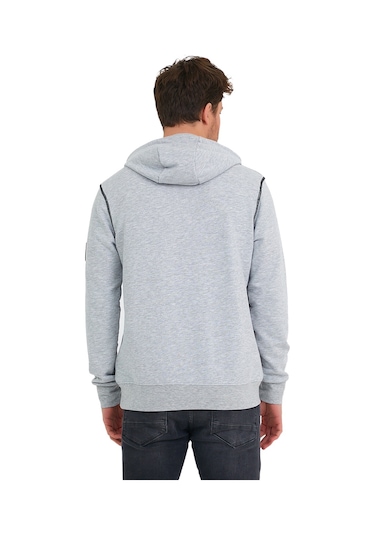 Adams Snowboard Nakış Logo Baskılı Gri Sweatshirt