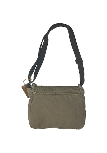 Vintage Küçük Salaş Unisex Günlük Çapraz Postacı Çantası S Boy 26x20cm Bej