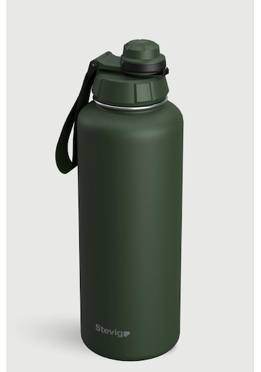 Stevig 1 Hand Leak-proof Sızdırmaz Çelik Termos 1500 Ml Green St-252 Yeşil