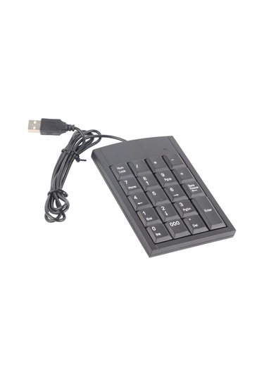 Yaozixa Usb Nümerik Klavye, Taşınabilir İnce Tasarım, Veri Girişi Kolaylaştırıcı, Dürtüye Dayanıklı, Tüm Bilgisayarlarda Uyumlu