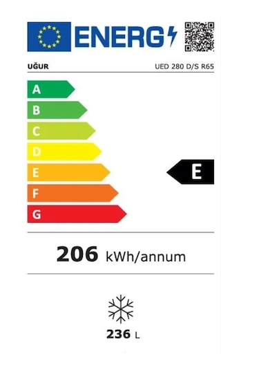 Uğur UED 280 D S R65 Beyaz Yatay Derin Dondurucu