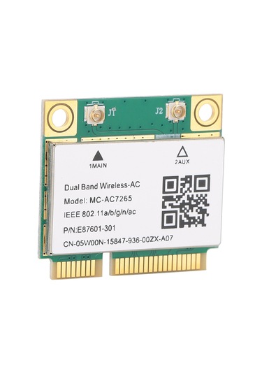 Hombey Intel 7265ac Çipli Mini Pcı-e Kablosuz Ağ Kartı, 1200mbps 2.4/5g Çift Bant, Bluetooth 4.2, 802.11ac Desteği