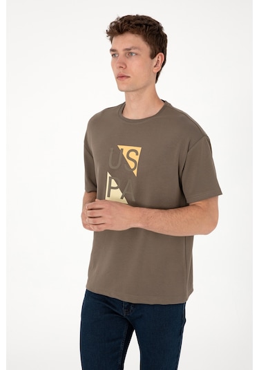 U.s. Polo Assn. Erkek Vizon Tişört 50299882-vr052 Vizon