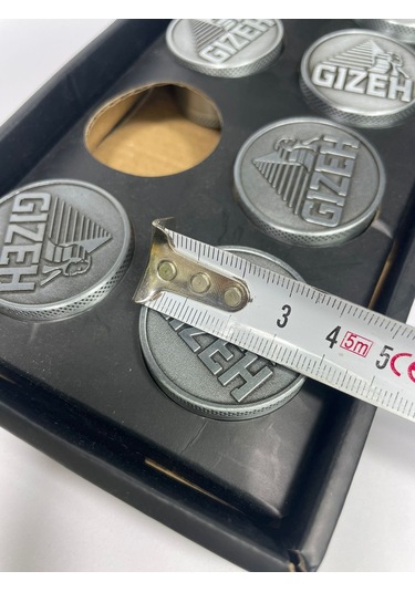 Gizeh Full metal 3parça Tutun Parçalıyıcı- Orjinal Ürün//40mm