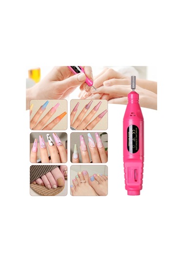 Lulaa Profesyonel Elektrikli Tırnak Matkap Makinesi Manikür Araçları Pedikür Black-set-b Us Plug