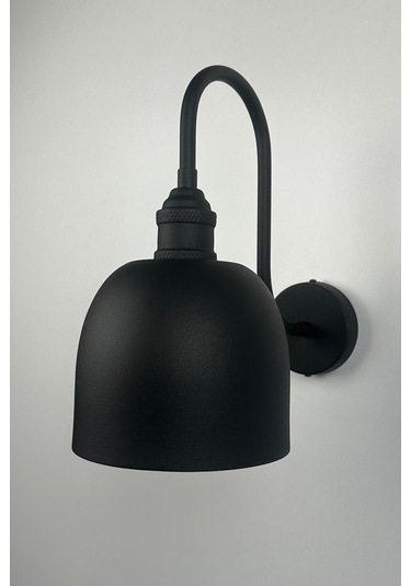 Nolvo Siyah Renk Aplik Tekli Duvar Lambası Salon Koridor Restoran Dekoratif Aplikleri Siyah