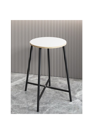 Bar Sandalyesi Bar Taburesi Mutfak Sandalyesi Beyaz 1523