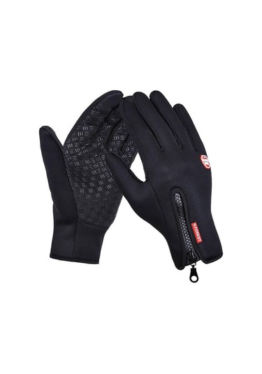 1 Çift Dokunmatik Ekran Tam Parmak Kaymaz Eldiven 001