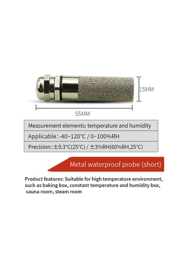 Supermarket1 Endüstriyel Rs485 Modbus Sıcaklık-nem Sensörü -40 C-120 C Su Geçirmez Metal Prob