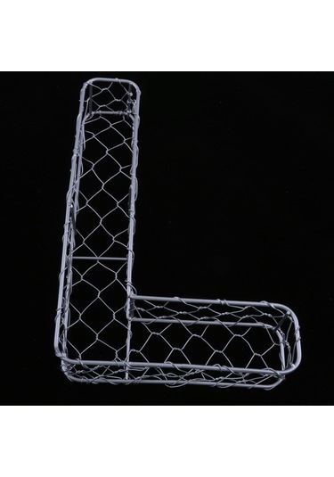 Suntek Magideal Alfabe Demir Tel Çelenk Çerçeve Etli Saksı Metal L