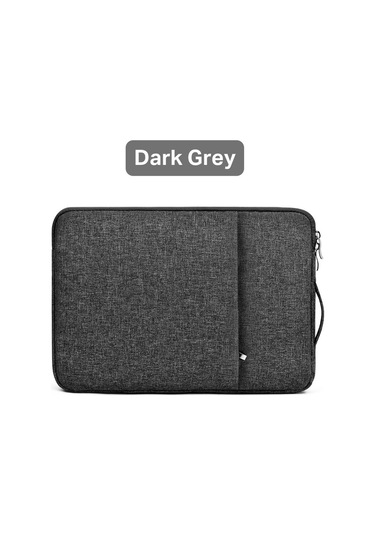 GubisiStore Koyu Gri-iç 375x270mm-Su Geçirmez Laptop Çantası Kol 12 13 15.6 Inç Dizüstü Bilgisayar Taşıma Çantası Dizüstü