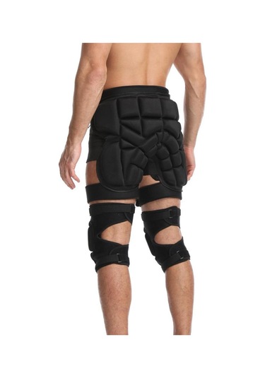 Suntek Dolgulu Şort Eva Çocuk Kalça Koruma Pedi Kayak Beden-xs Siyah