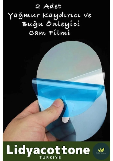 2li Universal Araç Uyumlu Oto Dikiz Aynası Filmi Yağmur Cam Film Araba Buğu Önleyici