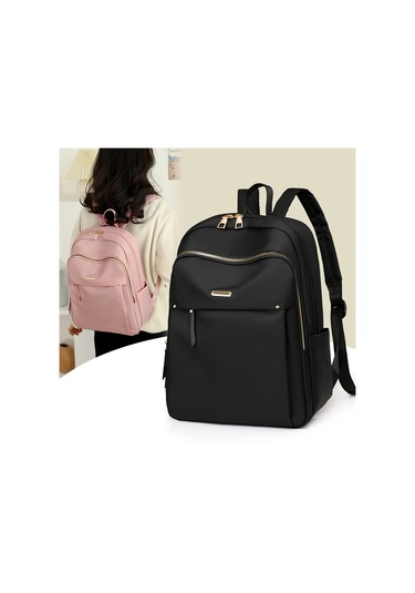 Lixiaqu01 Naylon Sırt Çantası Kadın Dönüştürülebilir Omuz Siyah