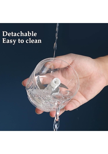 Aubyhe Ev Elektrikli Mini Blender: Sarımsak, Sebze, Et Kesici - Usb Şarjlı 250ml - 45w Motor - Açık Mavi Mavi