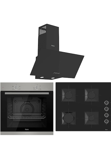 Ferre XE61MPL - SS205 - D086 4 Prog. Mekanik Statik Xl Ankastre Set