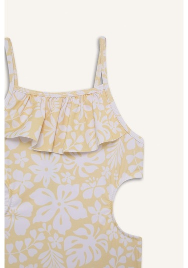 DeFacto Kız Çocuk Çiçekli Mayo E3540A825HSYL296 Sarı DeFacto Kız Çocuk Çiçekli Mayo E3540A825HSYL296 Sarı