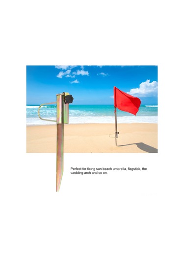 Kangvka Dış Mekan Güneş Şemsiyesi Demir Toplama Tabanı - Dayanıklı, Kolay Kurulum, Kumu/kuru Zemin Uyumlu, 32-42cm Çubuk Çapı İçin Diğer