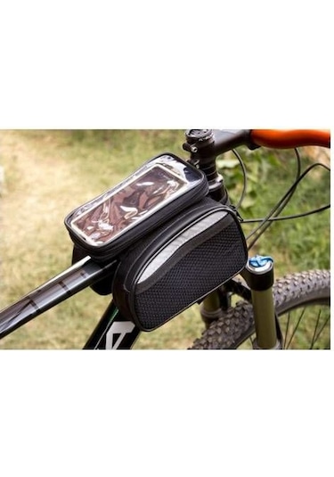 Procycle Pc-250 Kadro Üstü Telefon Bölmeli Mini Bisiklet Ön Heybe Siyah