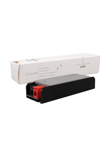 Ayt Powermaster Pm-26842 12-24-36-48 Volt 3 Amper 60 Watt Metal Kasa Kademeli Adaptör Voltaj Göstergeli 128x42x27mm