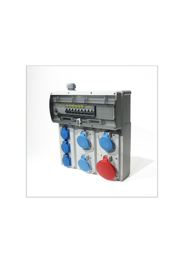 Novsen Ip44 Kombinasyon Panosu 3ad. 3x16, 1ad. 5x32, 3ad. Schuko Priz