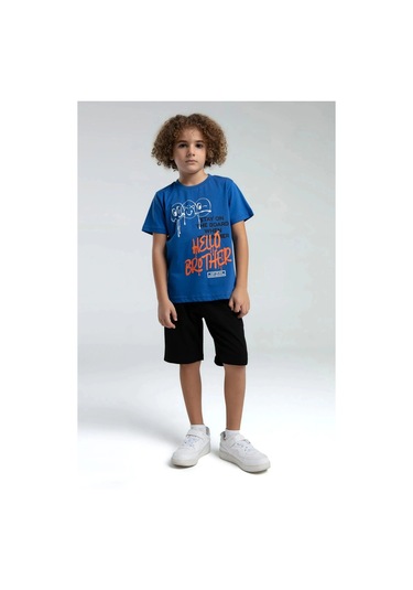 Erkek Çocuk Bermuda Takım - Cobalt Cobalt
