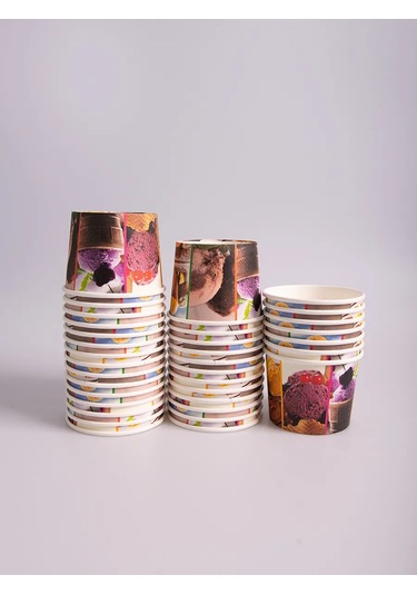 Laren Tek Kullanımlık Kağıt Kremalık 330ml 90 Adet 372749005