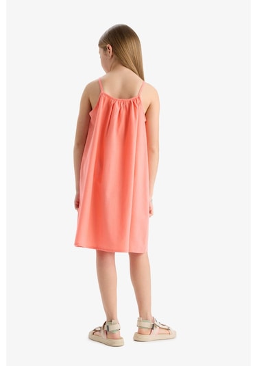 DeFacto Kız Çocuk A Kesim Pamuklu Askılı Yazlık Elbise E5808A825HSPN3