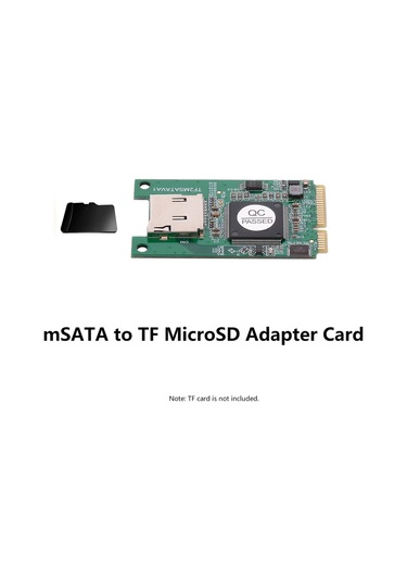 Youtek Msata'dan Microsd'ye Dönüştürücü Kart, Ssd Okuma İçin Tam Boy Dönüştürücü, Windows Ve Mac Uyumlu
