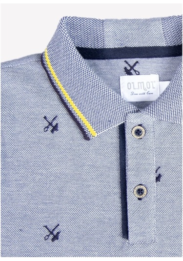 Erkek Çocuk Polo Yaka T-Shirt - Scott Mavi