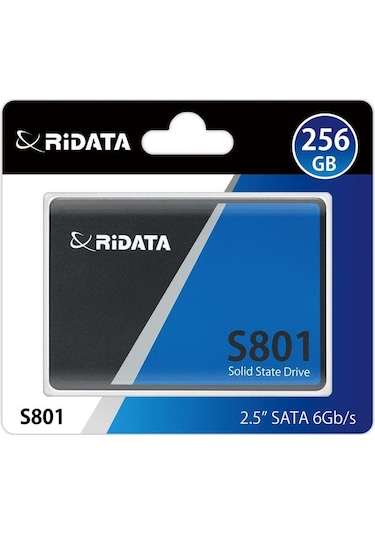 Ridata S801 Read Up 2.5 " 256 GB Sata III 6 GB-S S801 520 MB-S SSD Harddisk