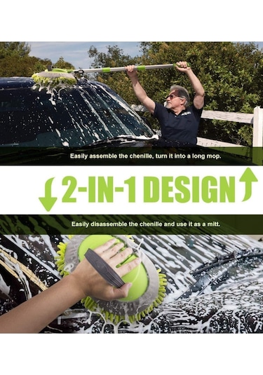 Yüksek Yoğunluku Şönil Araba Oto Yıkama Mopu