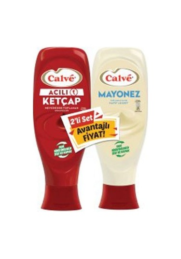 Calve 600gr Acılı Ketçap Light Mayonez 540gr